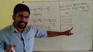 IIT JEE  1994 |Trigonometry| Short Trick