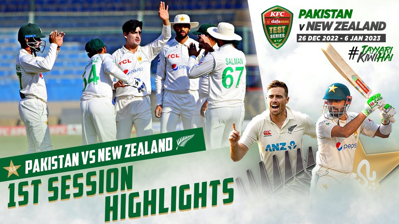 1st Session Highlights | Pakistan vs New Zealand | 2nd Test Day 2 | PCB ...