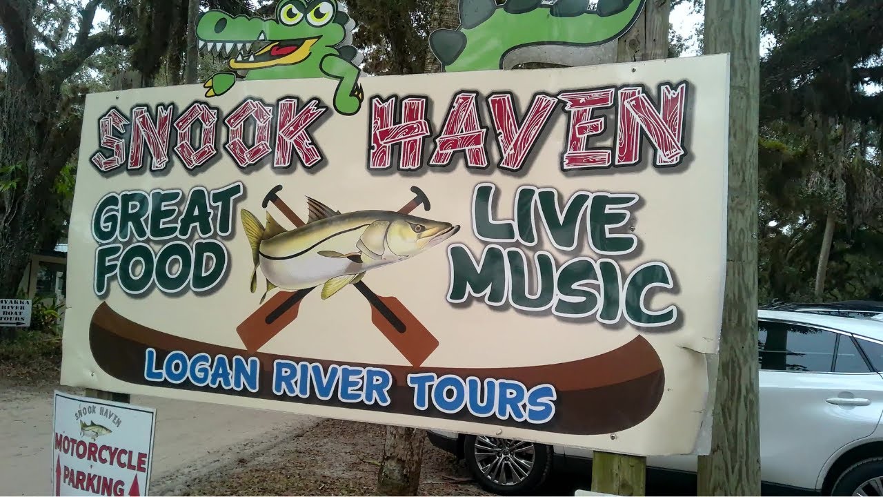 Checking out Myakka River with Logan River Boat tours, eating at Snook Haven