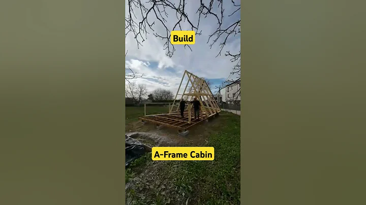 The process of building an A-Frame Cabin#affordablehousing #home #tinyhome #tinyhouse
