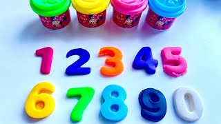 Best Learn Numbers 1 to 10 and Colors with Play Doh | Toddler Learning Video