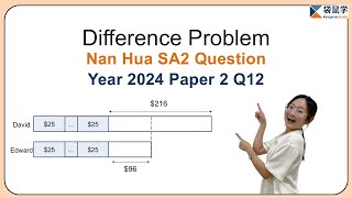 Difference Problem -- Nan Hua 2024 P5 SA2 Paper 2 Question 12