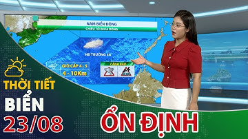 Thời tiết biển 23/08/2023: Sóng thấp, biển êm| VTC14