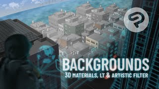 Backgrounds with 3D in Clip Studio Paint