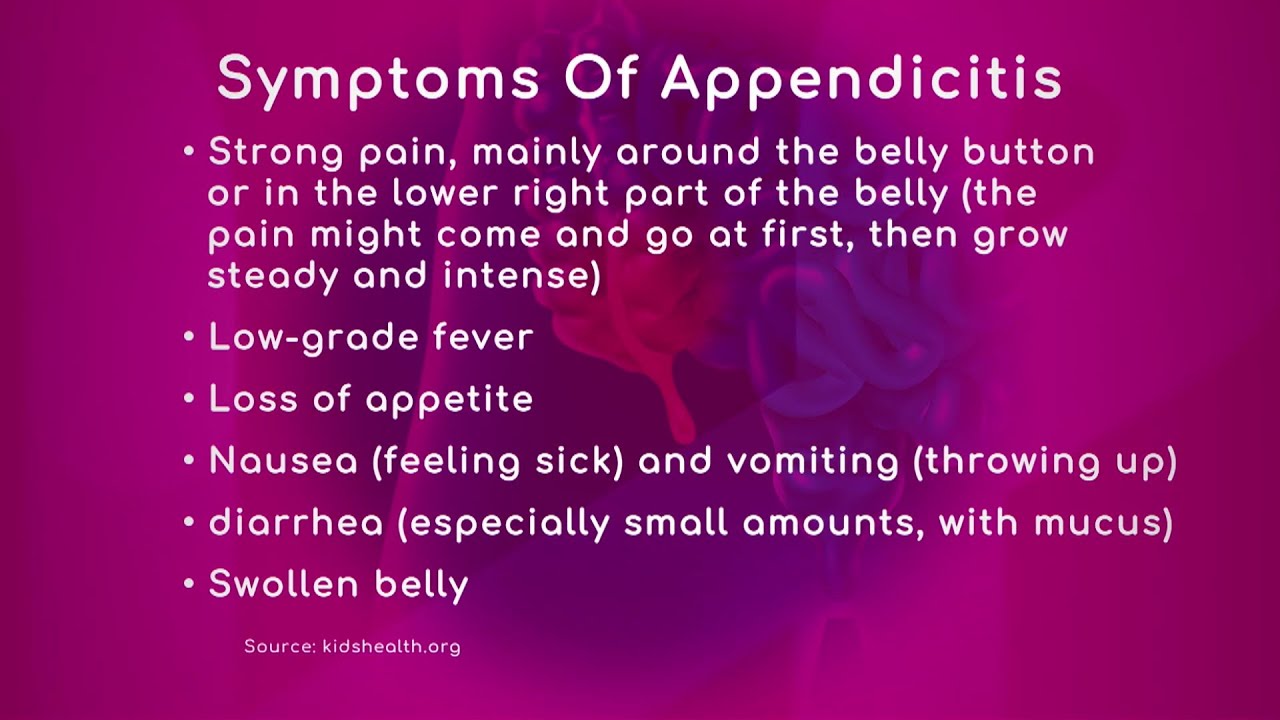 Appendicitis Causes Symptoms Early Signs Recovery And