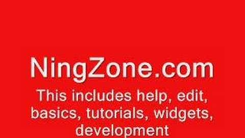 NingZone.com - Ning Tutorial & Tutorials #1 Forum