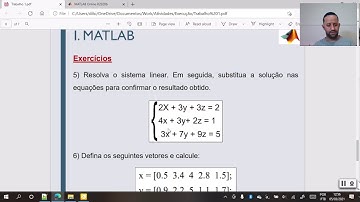 Resolução de Sistema Linear MATLAB