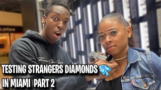 TESTING STRANGERS DIAMONDS🥶💎 PT. 2 MIAMI MALL EDITION | *NEW PUBLIC INTERVIEW*