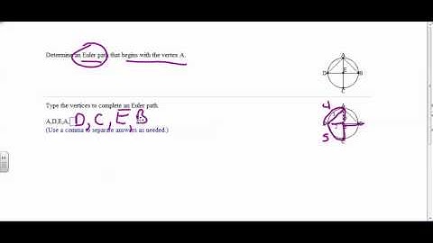 MGF 1107 SECTION 13.2 EULER PATHS