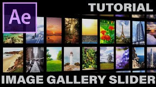 Photo Gallery Slider Animation #aftereffects screenshot 4