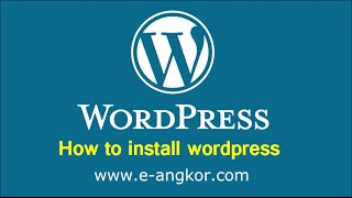 How to install wordpress in localhost with wampserver - lesson 1