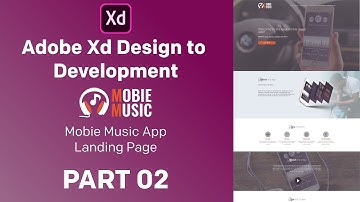 Adobe XD Desktop Landing Page Design - Part 2