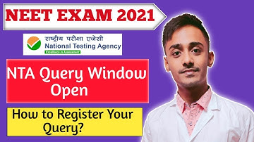 NEET EXAM 2021. NTA Query Register window open 🔥.Step by Step explained how to put your query