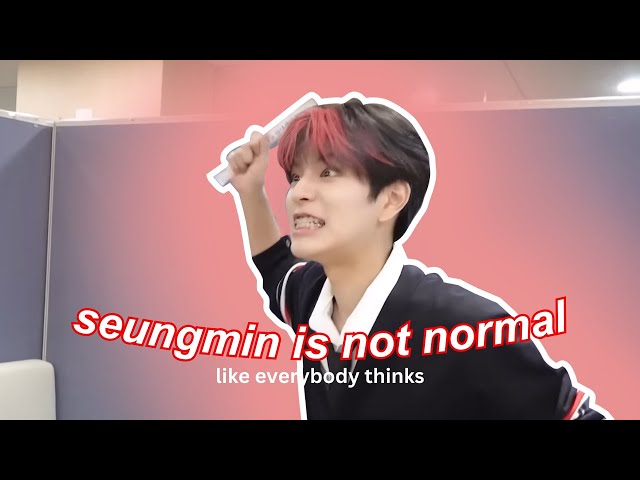 seungmin aint normal like everyone else in stray kids class=