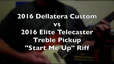 Dellatera Custom vs Fender Elite Telecaster - Bridge Pickup Comparison