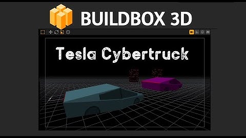 BUILDBOX  3 : Speed modeling Tesla Cybertruck in Blender & export to buildbox  +  FREE Model !