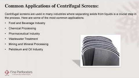Centrifugal Screens A Comprehensive Guide to Advanced FiltrationTechnology