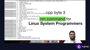 nm command for system programmers