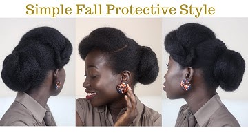Simple & Elegant Protective Style | Ft. ORS Curls Unleashed
