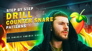 Drill Tutorial - Counter Snare/Hi Hat Patterns (STEP BY STEP DRILL TUTORIAL) | FL Studio