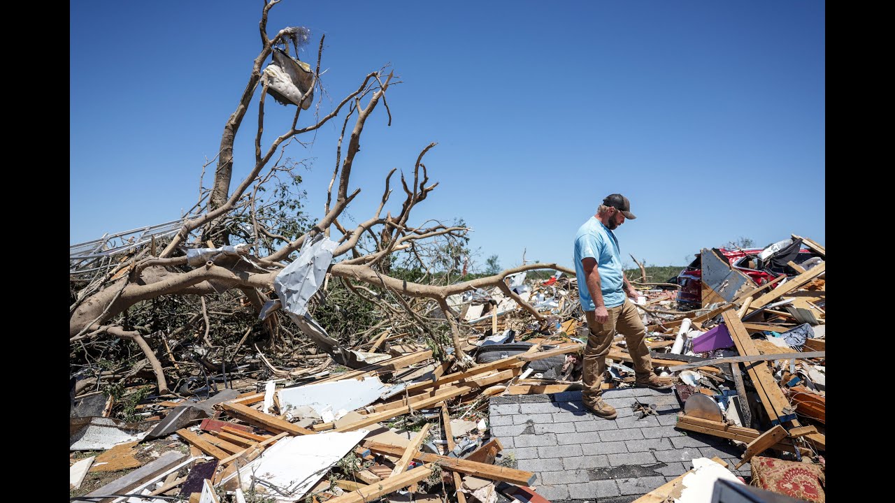 Follow the path of the Barnsdall Tornado - YouTube