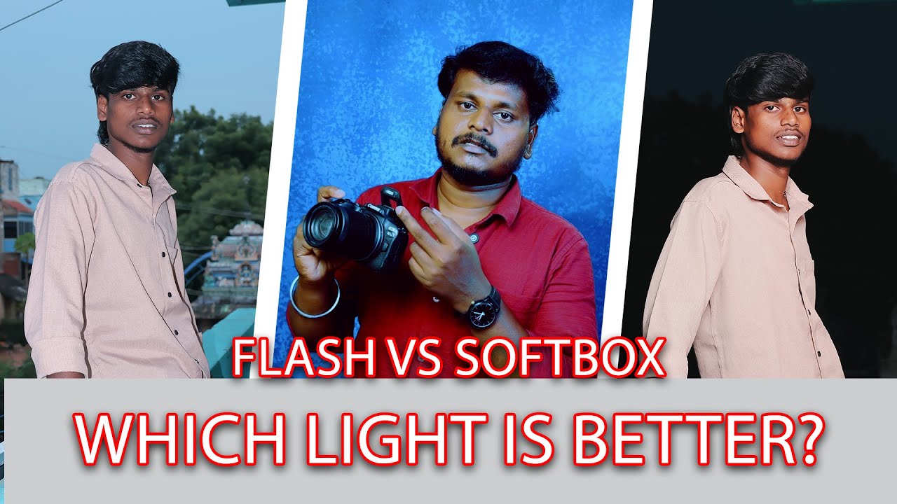 Softbox vs Flash: Beginner-Friendly Lighting Comparison tamil