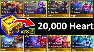 20,000 Heart Cash out = All x8 5-cost 3-star !???