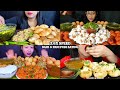 ASMR: Eating Pani Puri eating challenge 😍😋 golgappa fuska fulki puchka and dahi Puri Mukbang🤤