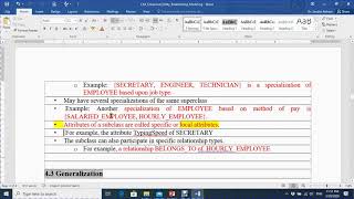 Ch 4 Specialization and Generalization