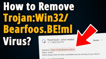 Trojan:Win32/Bearfoos.BE!ml: How to Manually Remove it?