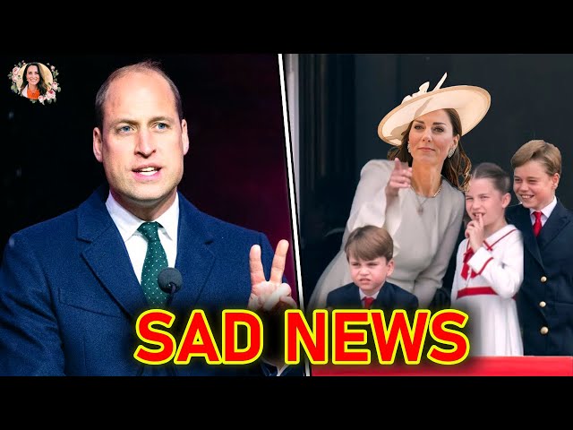 Prince William In Tears At SAD ANNOUNCEMENT Of Their Children And Apologizes For Catherine's Absence class=