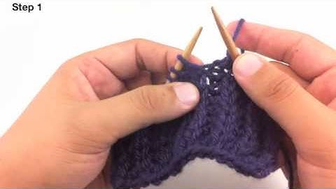 How to Knit the Knit One Below Stitch (K1B)
