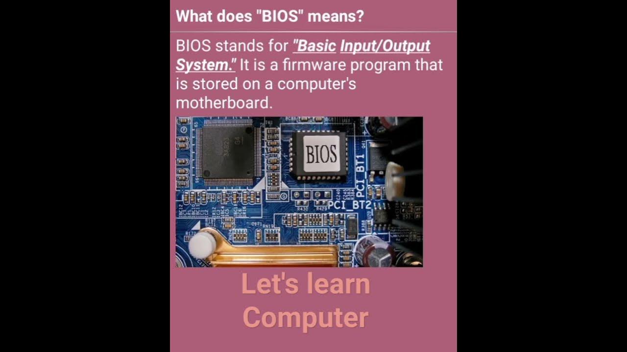 What does bios means computer computerscience interstingfacts 