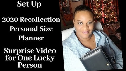 Setup of a 2020 Recollection Personal Size Planner|A must watch video