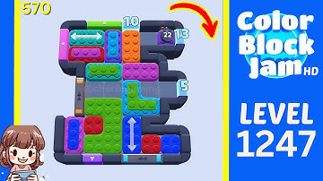 Color Block Jam Level 570 (1247) Solution Walkthrough