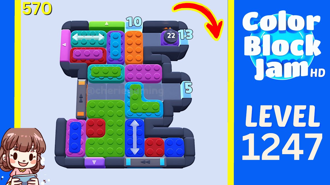 JAM セルコード4セット Color Block Jam Level 570 (1247) Solution Walkthrough - YouTube