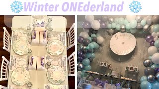 Winter ONEderland Party Decor | Party At Home | DIY