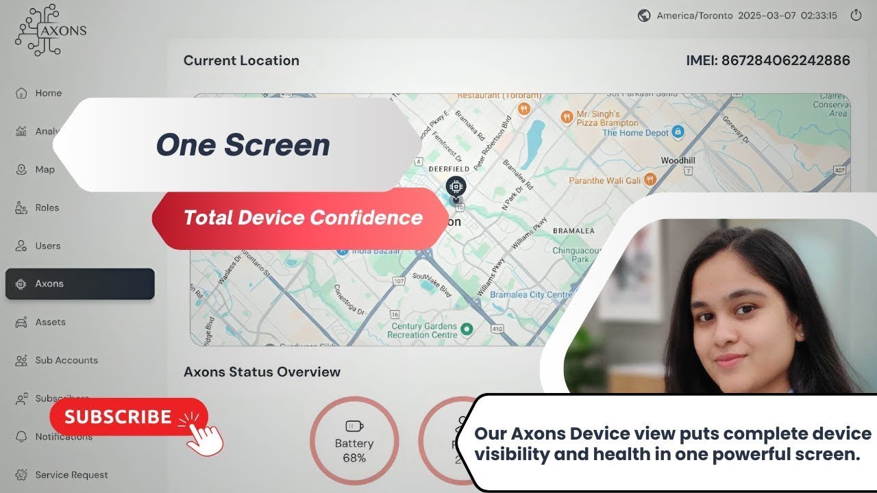 One Screen Total Device Confidence | Axons Mobility dashboard series