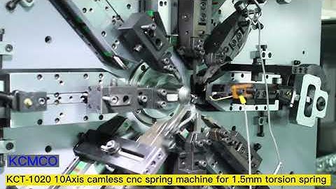 KCMCO 1020 1 5mm camless cnc spring machine for  torsion spring