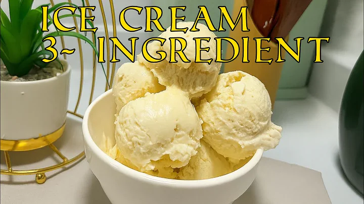 Only 3 Ingredients! Creamy Homemade Ice Cream – No Machine Needed 🍦”#homemadeicecream 