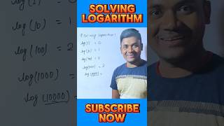 Solving Logarithm In Just a Second 😱😱 | #logarithm #shorts #ermath #maths #ytshorts