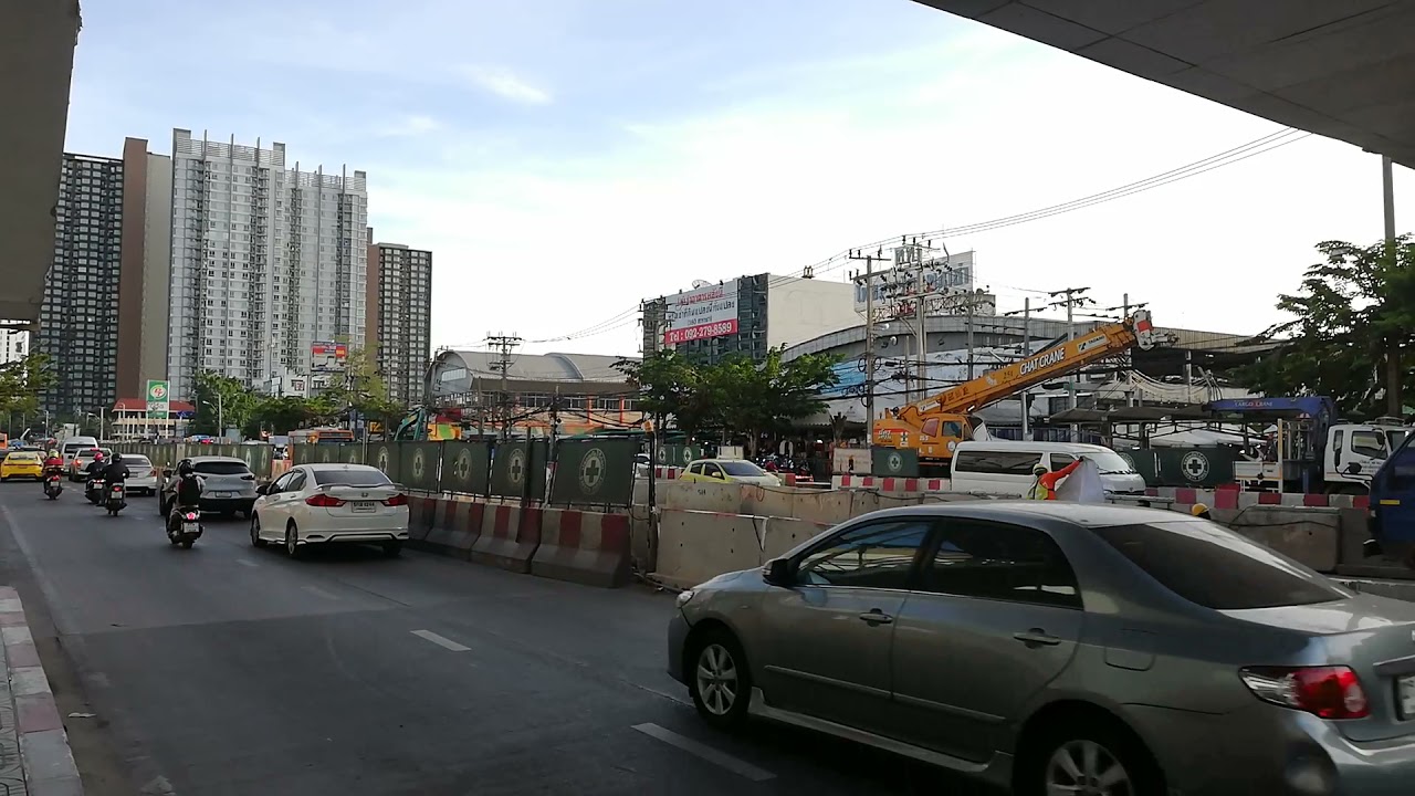 bangkok time zone utc  2022 New  Street Video #118: Thanon Ratchadaphisek, Thonburi, Bangkok