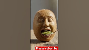 Fruits Eating Fruits 😲 | AI ASMR Kiwi Face Video | Unreal Realism