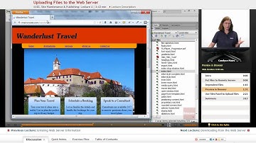 "Uploading Files to the Web" | Dreamweaver CS6 with Educator.com