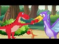 Baby dinosaurs and new strange things | Dinosaur Family Cartoon