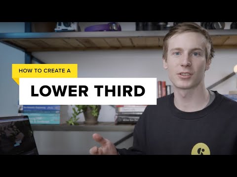 Designing a Lower Third Graphic