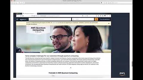 Careers in Quantum (CiQ) 2021: Professor Simone Severini - Amazon Web Service