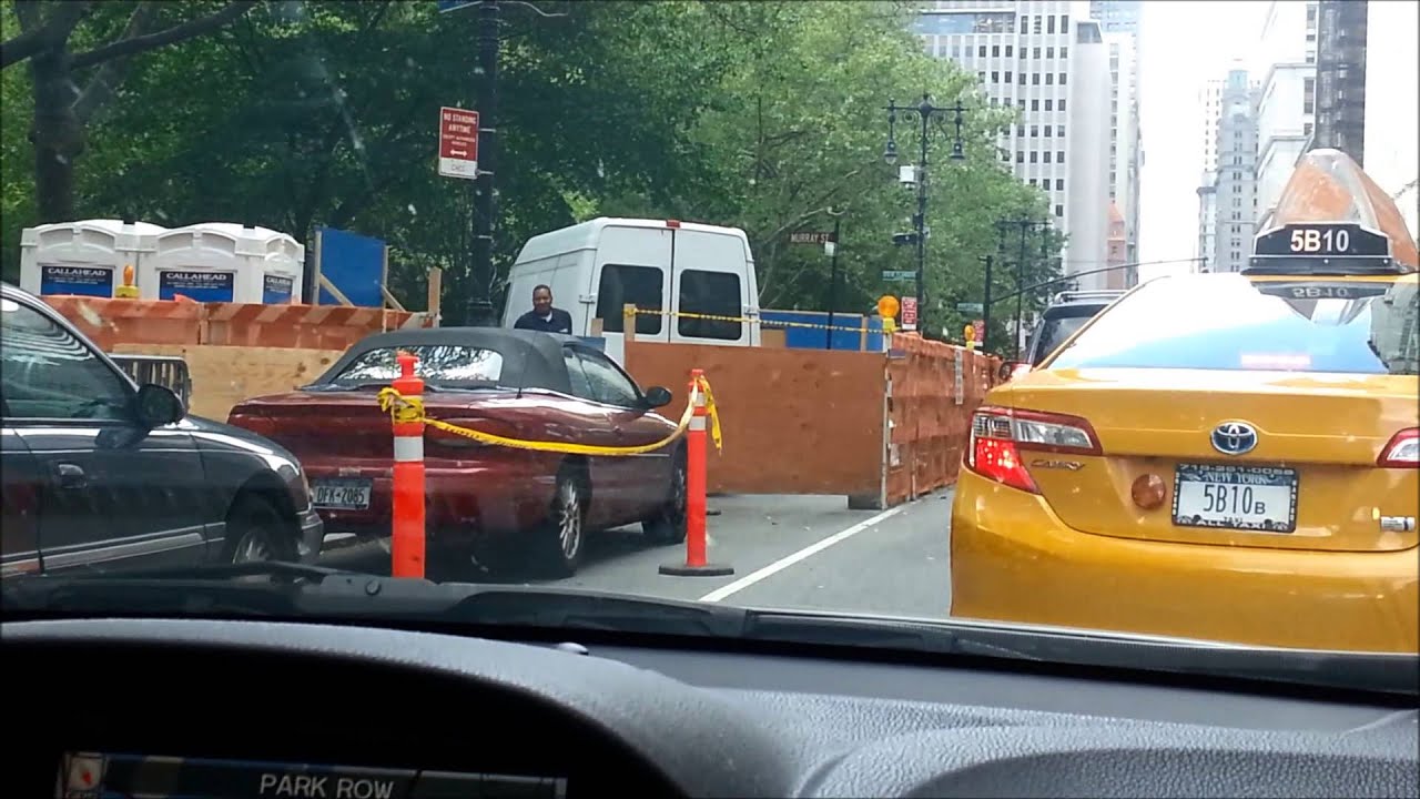 New York City Driving in a Car Lower Manhattan Traffic YouTube