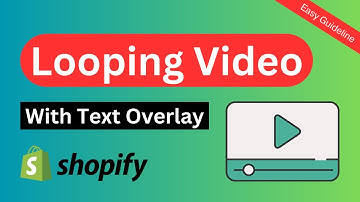 How to add Looping Video with Text Overlay ✅ Shopify Tutorial for Beginners