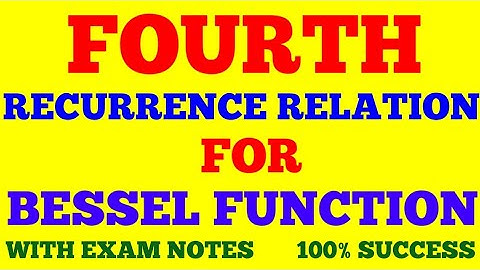 RECURRENCE RELATION FOR BESSEL